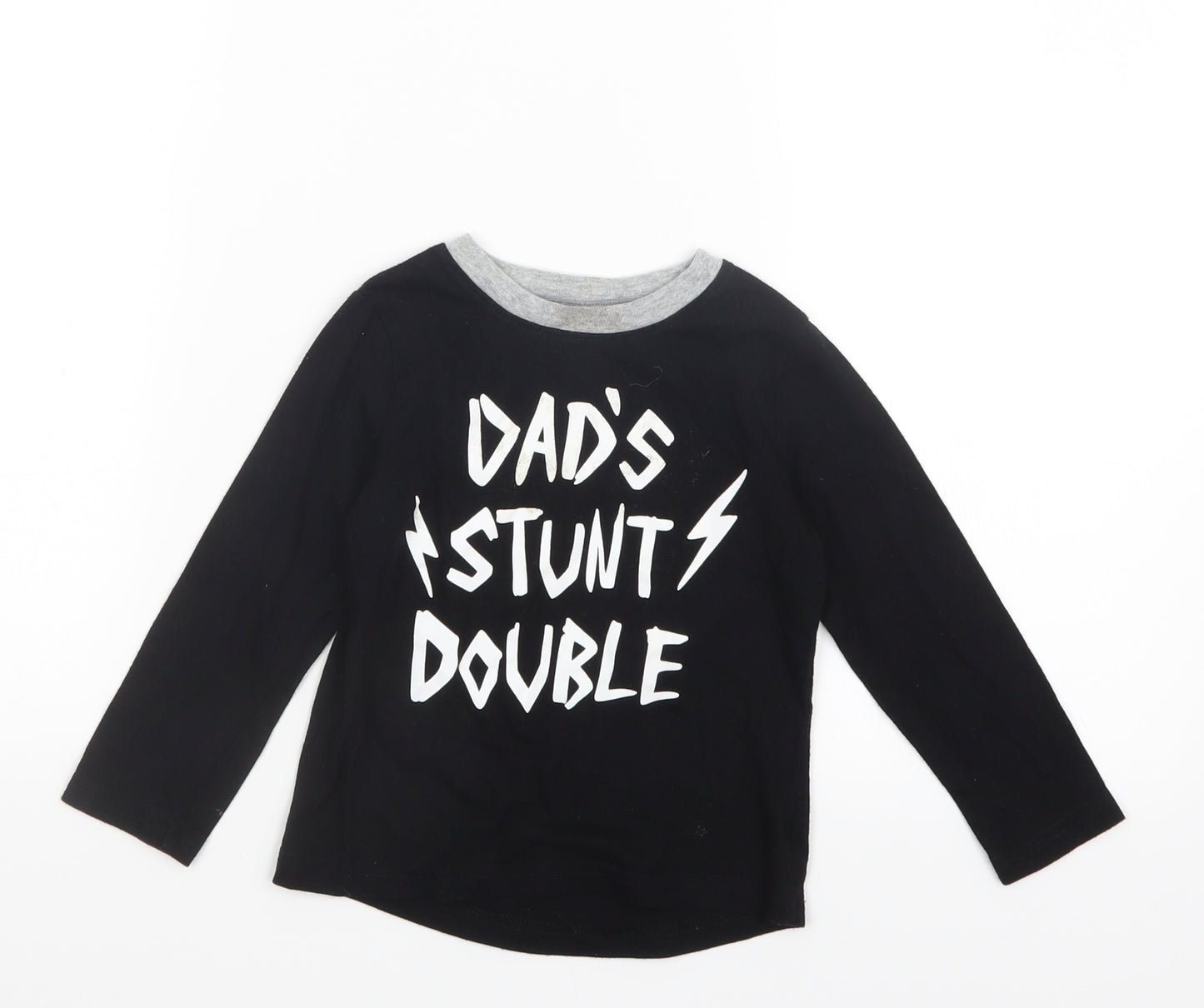 Okie Dokie Boys Black   Basic T-Shirt Size 3 Years