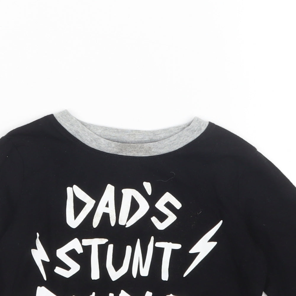 Okie Dokie Boys Black   Basic T-Shirt Size 3 Years