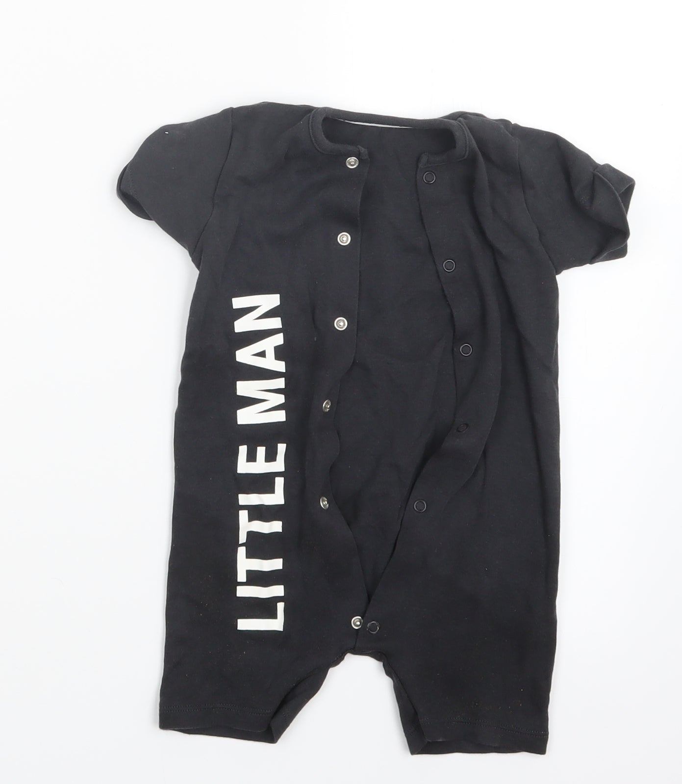 Nutmeg Boys Black   Coverall Outfit/Set Size 12-18 Months