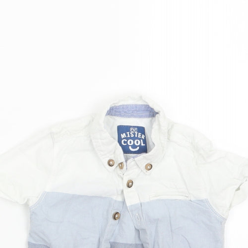 F&F Boys Blue   Basic Button-Up Size 12-18 Months
