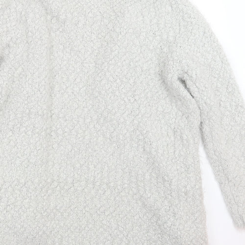 Miyoko Womens Grey  Knit Cardigan Jumper Size S