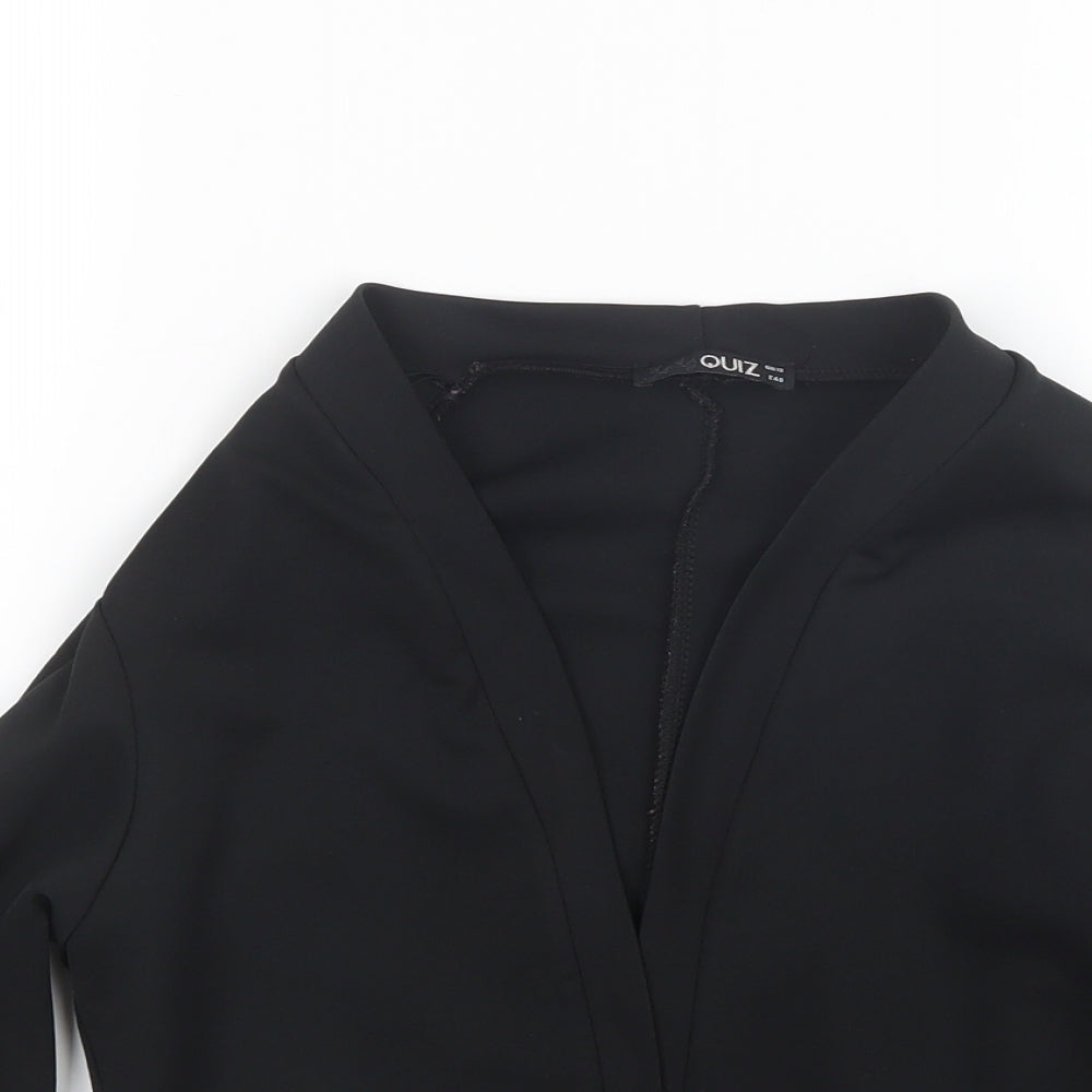 Quiz Womens Black   Jacket  Size 12