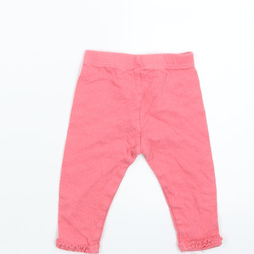 Mini Club Girls Pink   Capri Trousers Size 6-9 Months