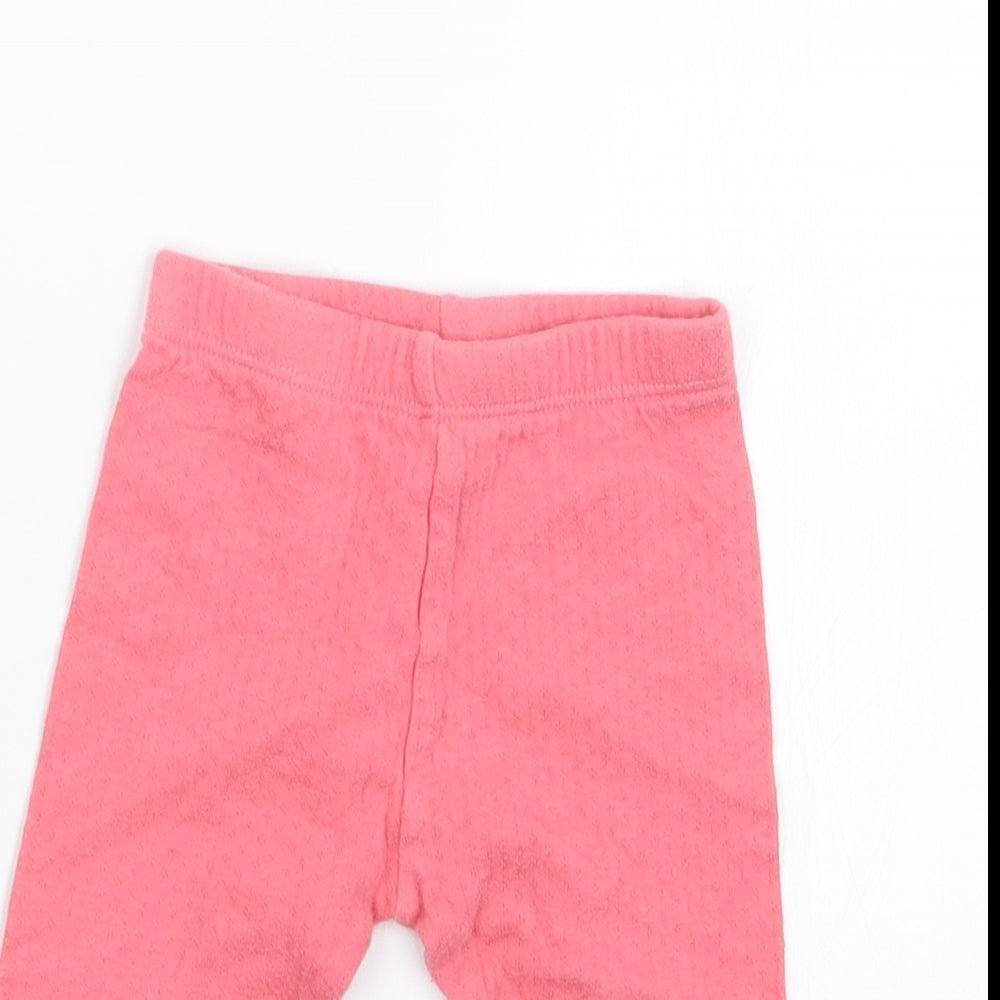 Mini Club Girls Pink   Capri Trousers Size 6-9 Months