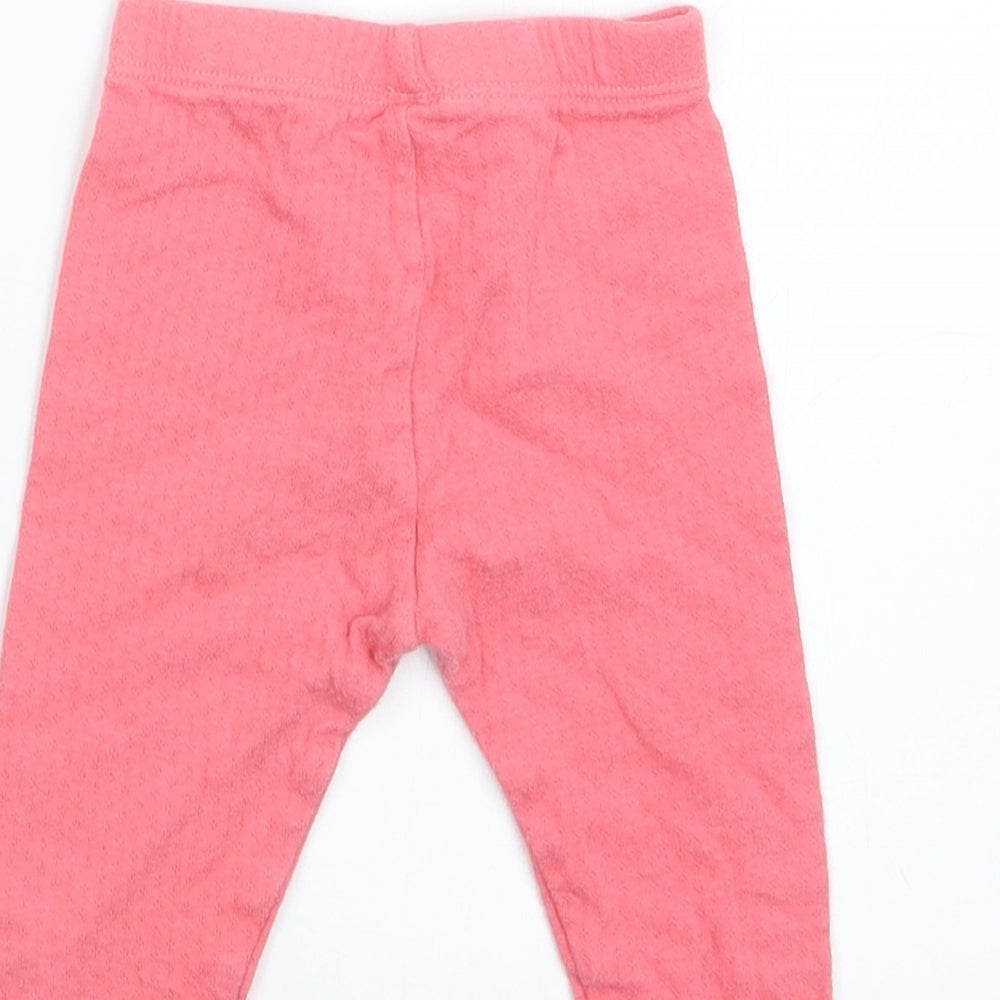 Mini Club Girls Pink   Capri Trousers Size 6-9 Months