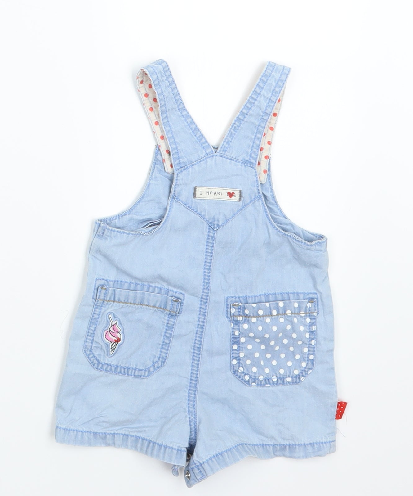 NEXT Girls Blue   Dungaree Outfit/Set Size 6-9 Months