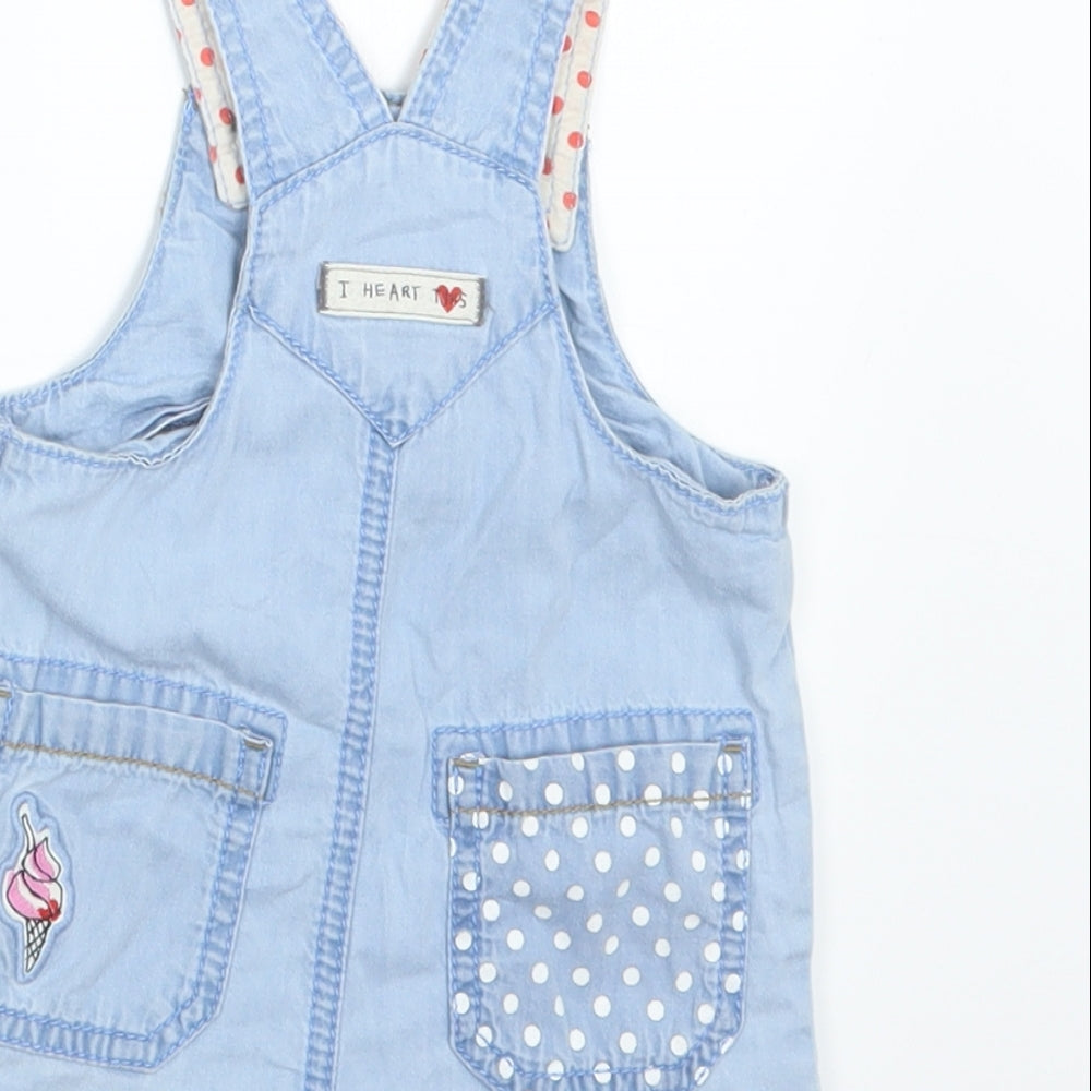 NEXT Girls Blue   Dungaree Outfit/Set Size 6-9 Months