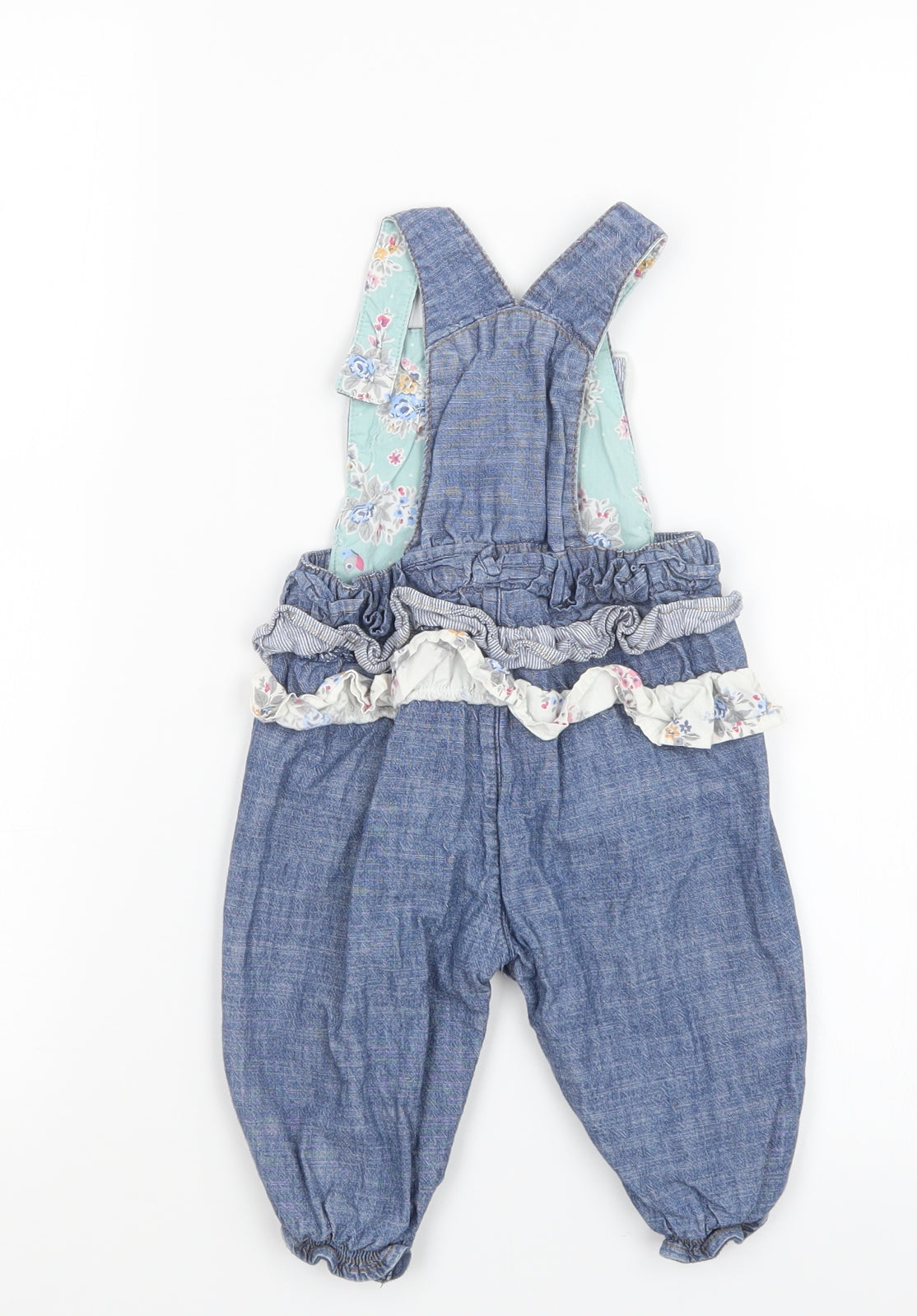 NEXT Girls Blue   Dungaree Outfit/Set Size 6-9 Months