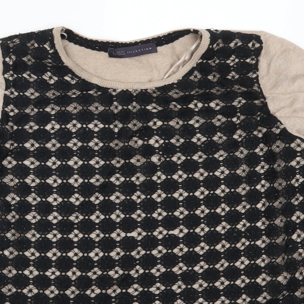 Marks and Spencer Womens Brown   Pullover Jumper Size 12