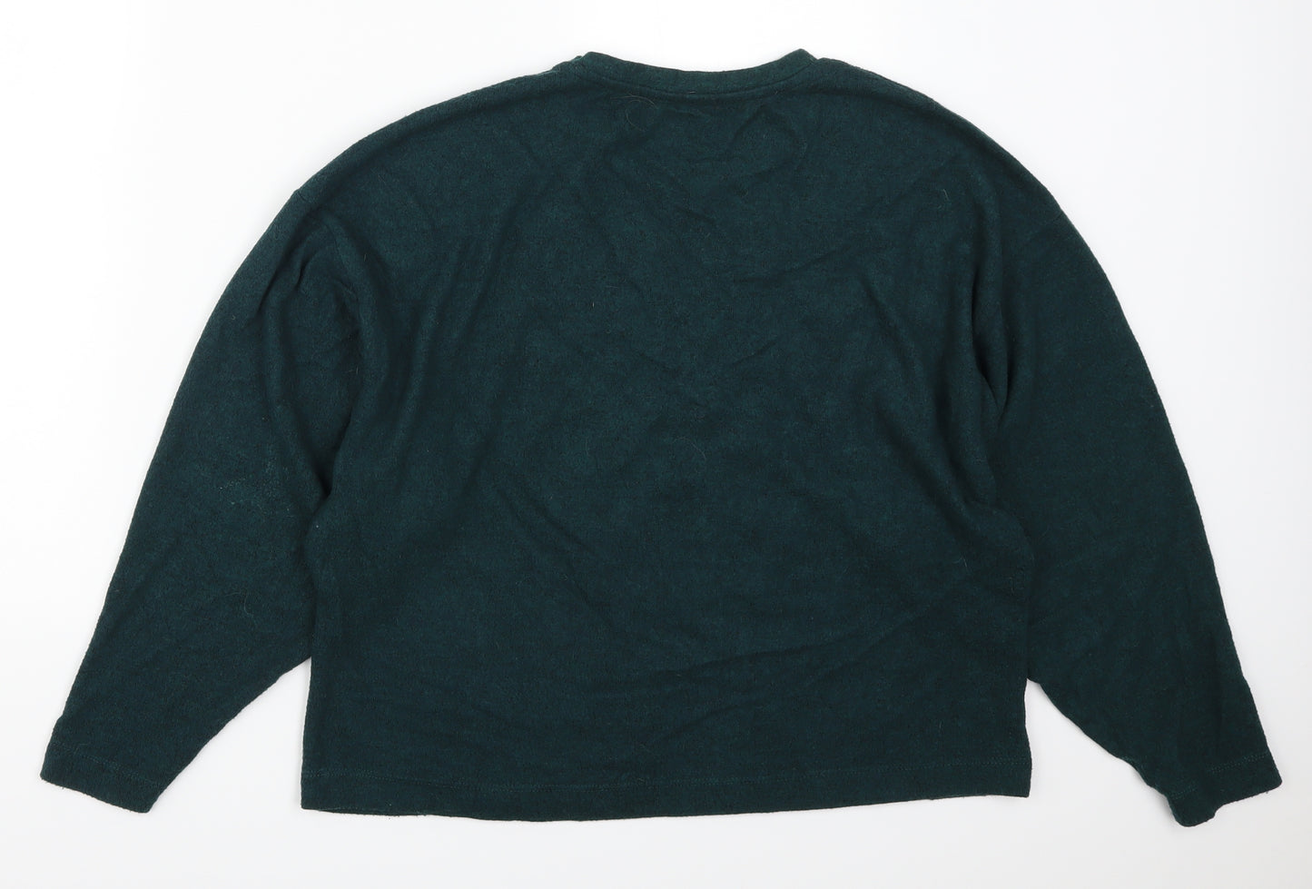 Basics Womens Green   Pullover Jumper Size S