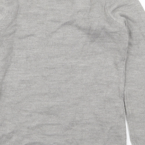 Peacocks Womens Grey   Pullover Jumper Size S  - Santa Claus