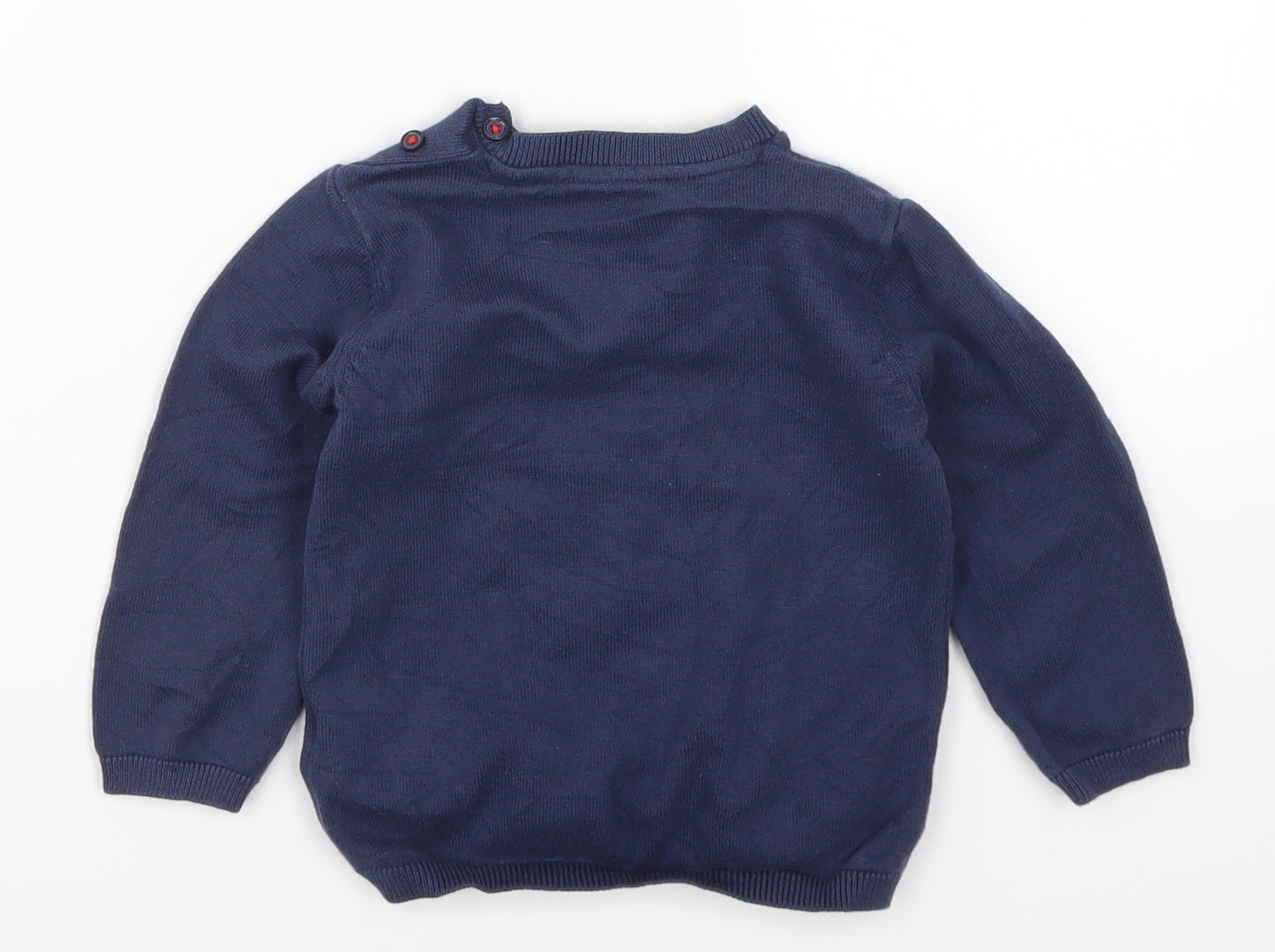 Marks and Spencer Baby Blue   Pullover Jumper Size 18-24 Months  - Santa Claus