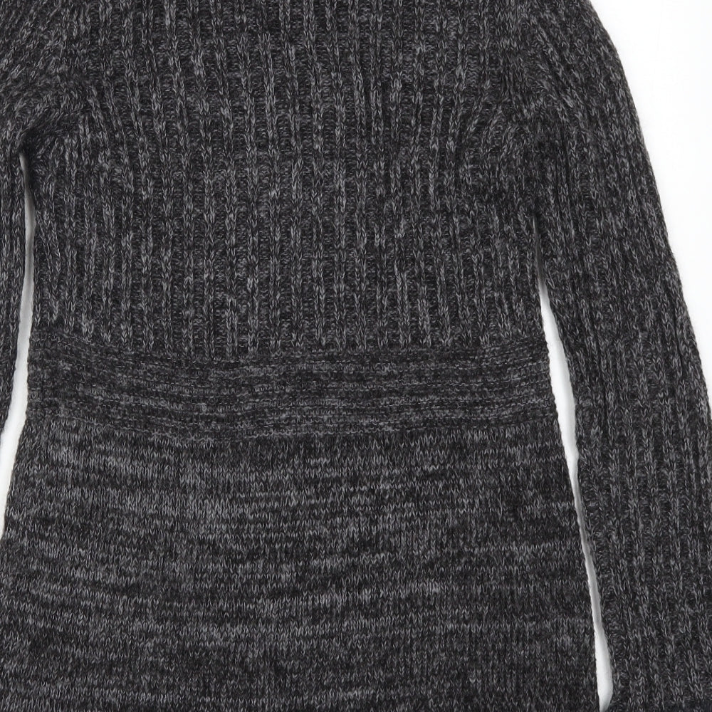 Per Una Womens Grey  Knit Jumper Dress  Size S