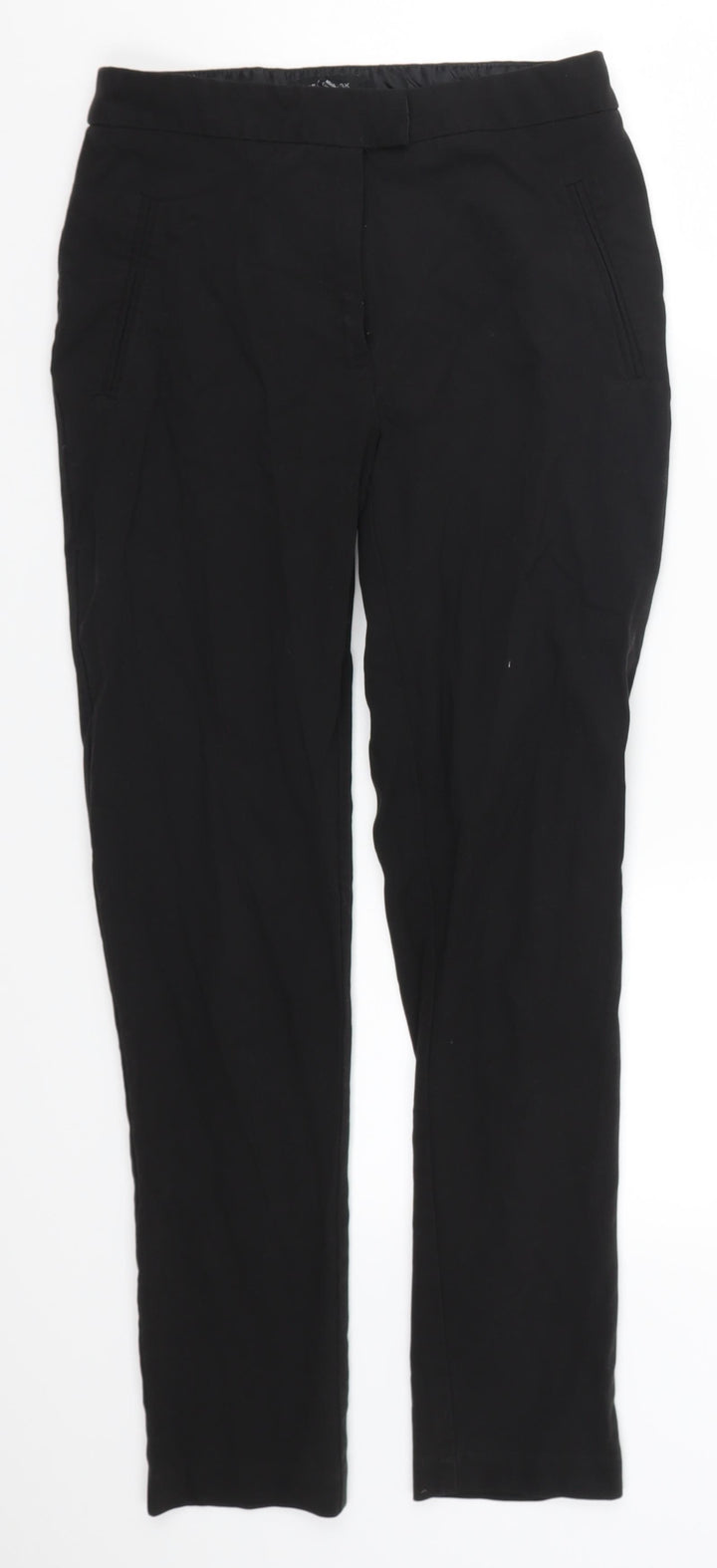 New Look Womens Black Trousers Size 8 L26.5 in