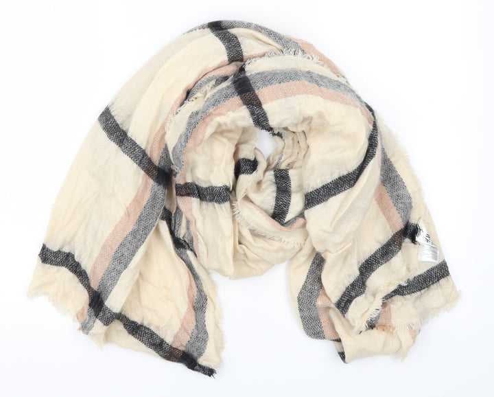 H&M Womens Beige Check   Scarf