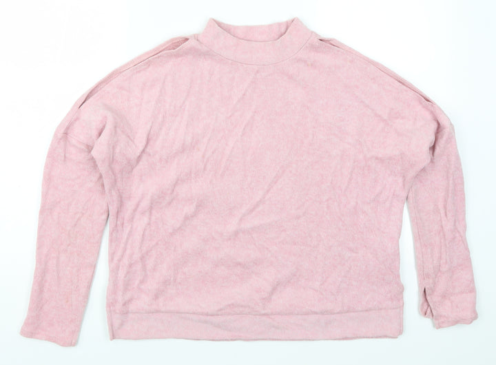 New Look Womens Pink Pullover Sweatshirt Size S