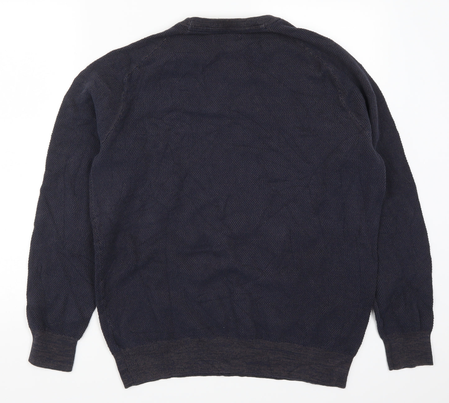 Criminal Mens Blue  Knit Pullover Jumper Size L