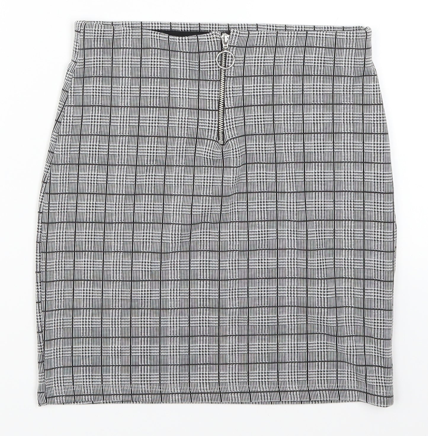 New Look Girls Grey Check  Mini Skirt Size 12-13 Years