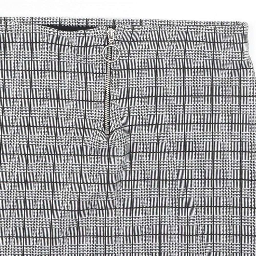 New Look Girls Grey Check  Mini Skirt Size 12-13 Years