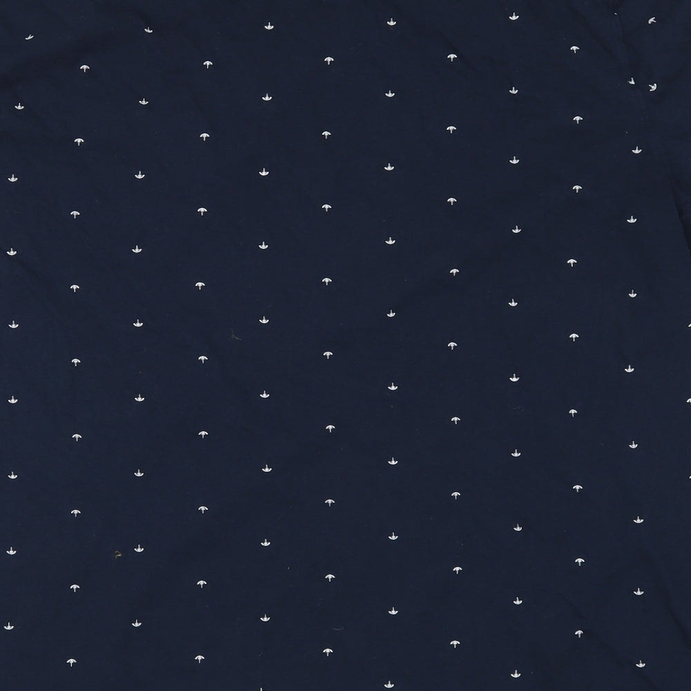 D555 Mens Blue Geometric   T-Shirt Size 4XL