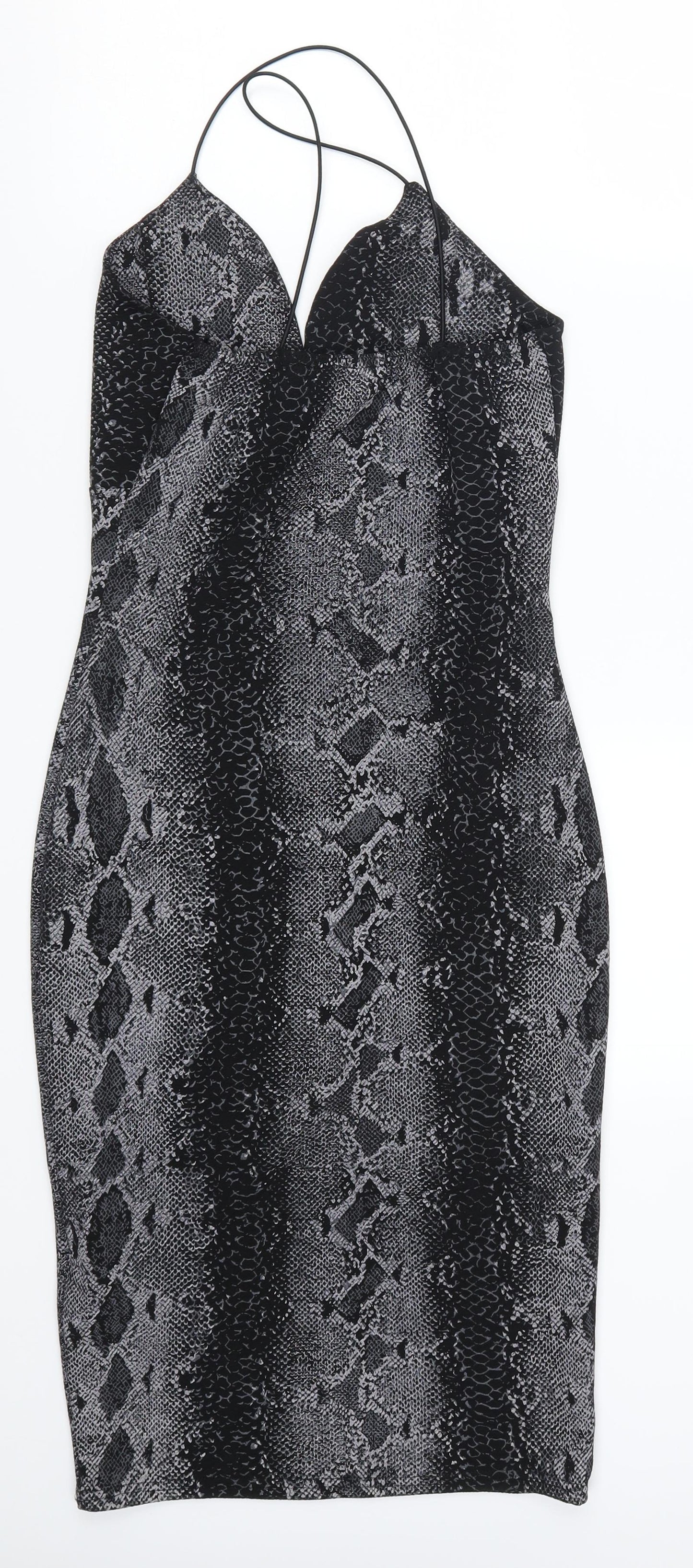 Cameo Rose Womens Grey Animal Print  Bodycon  Size 10