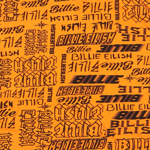 Primark Womens Orange   Basic T-Shirt Size 22  - Billie Eilish