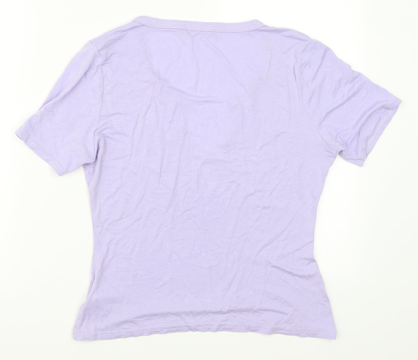 PRETTYLITTLETHING Womens Pink   Basic T-Shirt Size 12