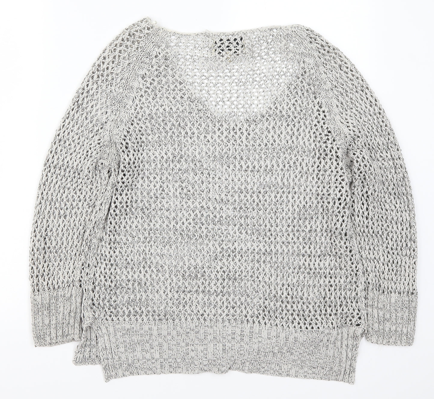 Papaya Womens Grey  Knit Pullover Jumper Size 16