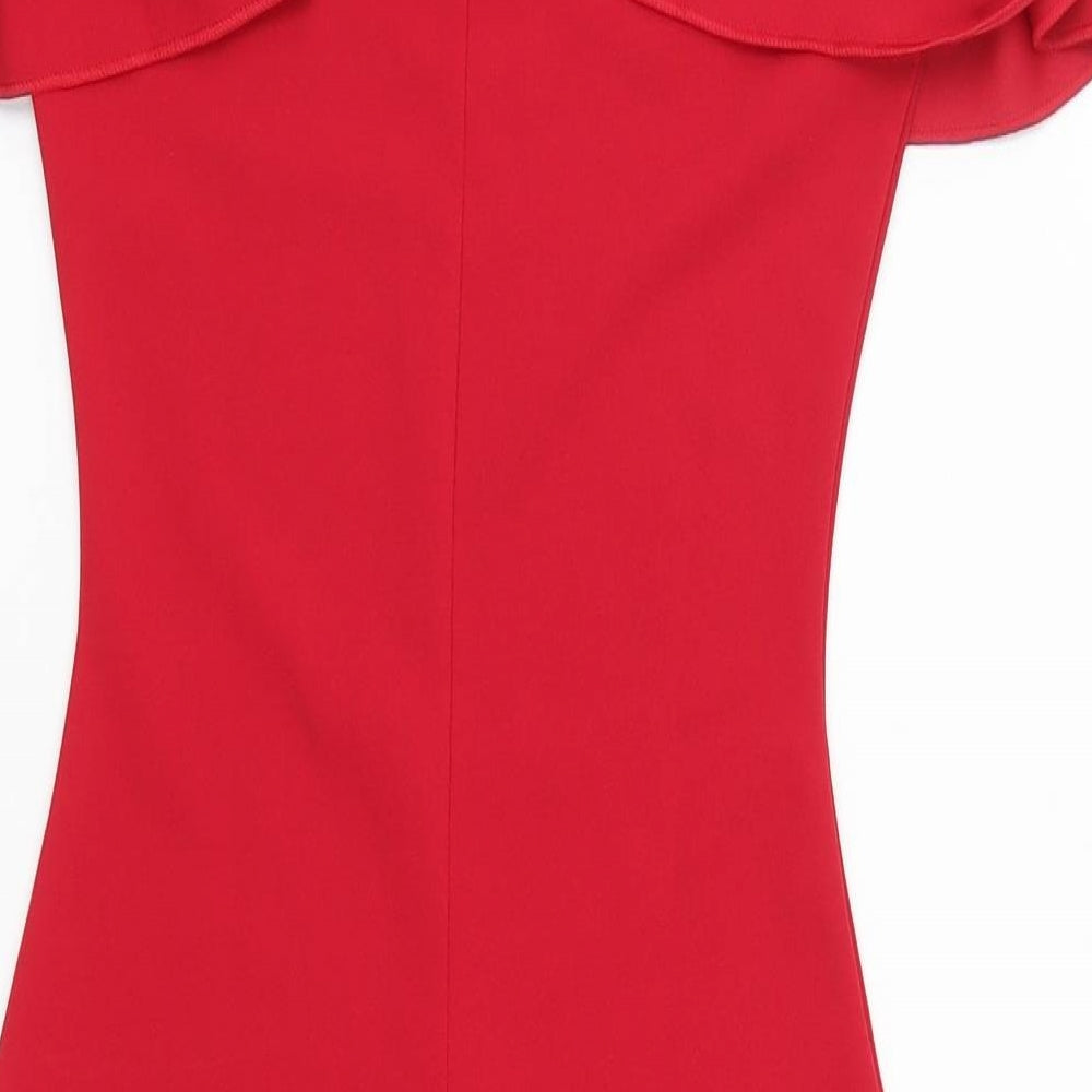 Missguided Womens Red   Bodycon  Size 4