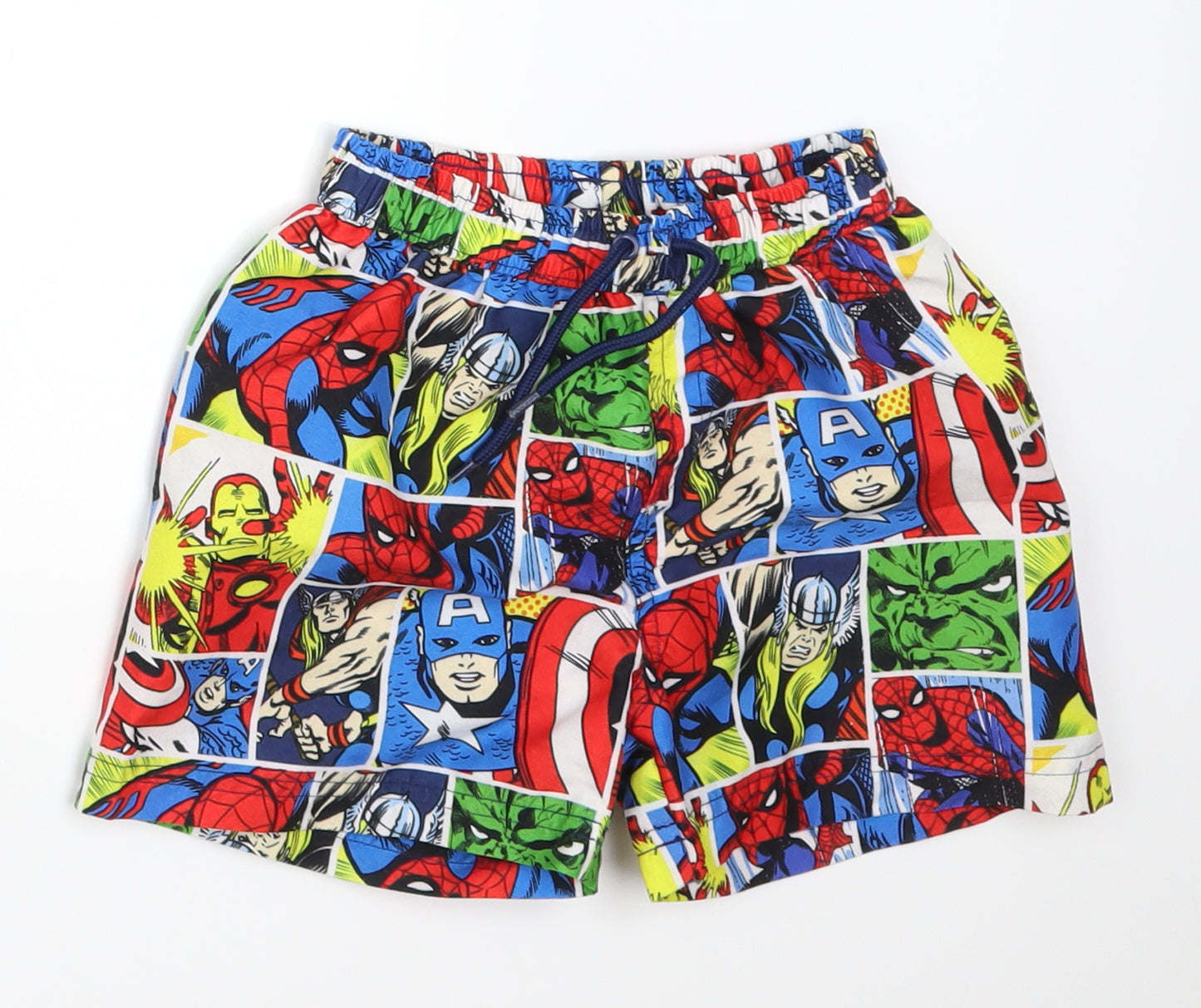 Matalan Boys Multicoloured   Utility Shorts Size 4-5 Years - Marvel