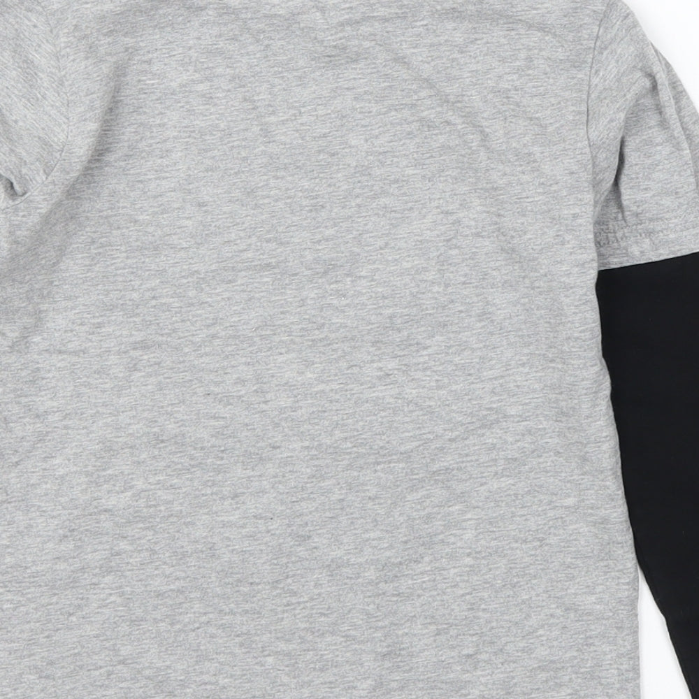 George Boys Grey   Basic T-Shirt Size 5-6 Years  - Football