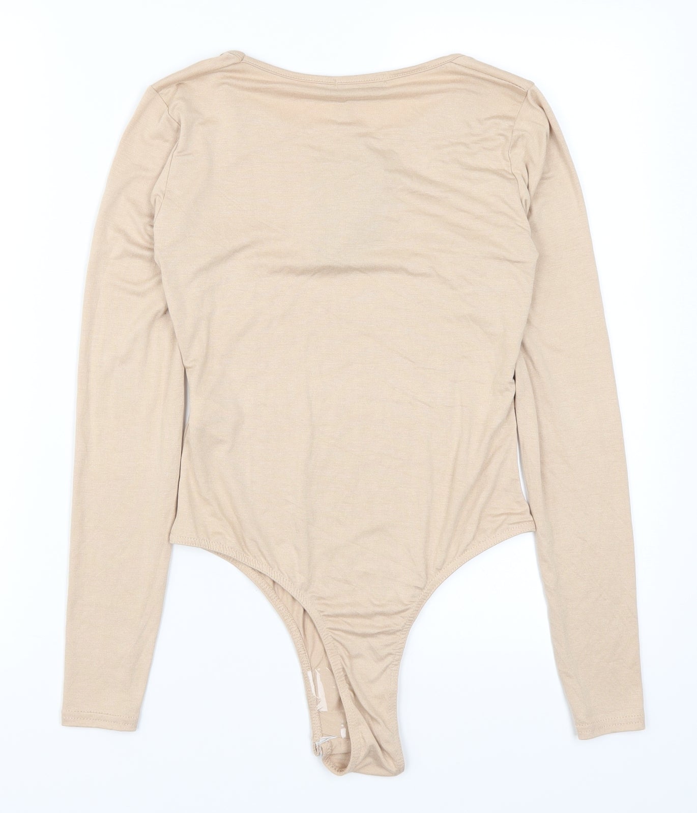 PRETTYLITTLETHING Womens Beige   Bodysuit One-Piece Size 8