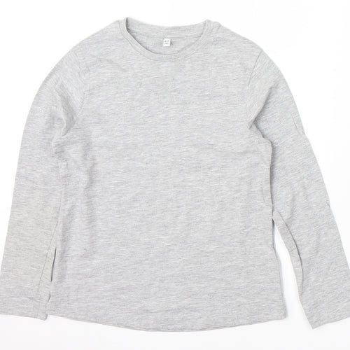 Marks and Spencer Girls Grey   Basic T-Shirt Size 7 Years