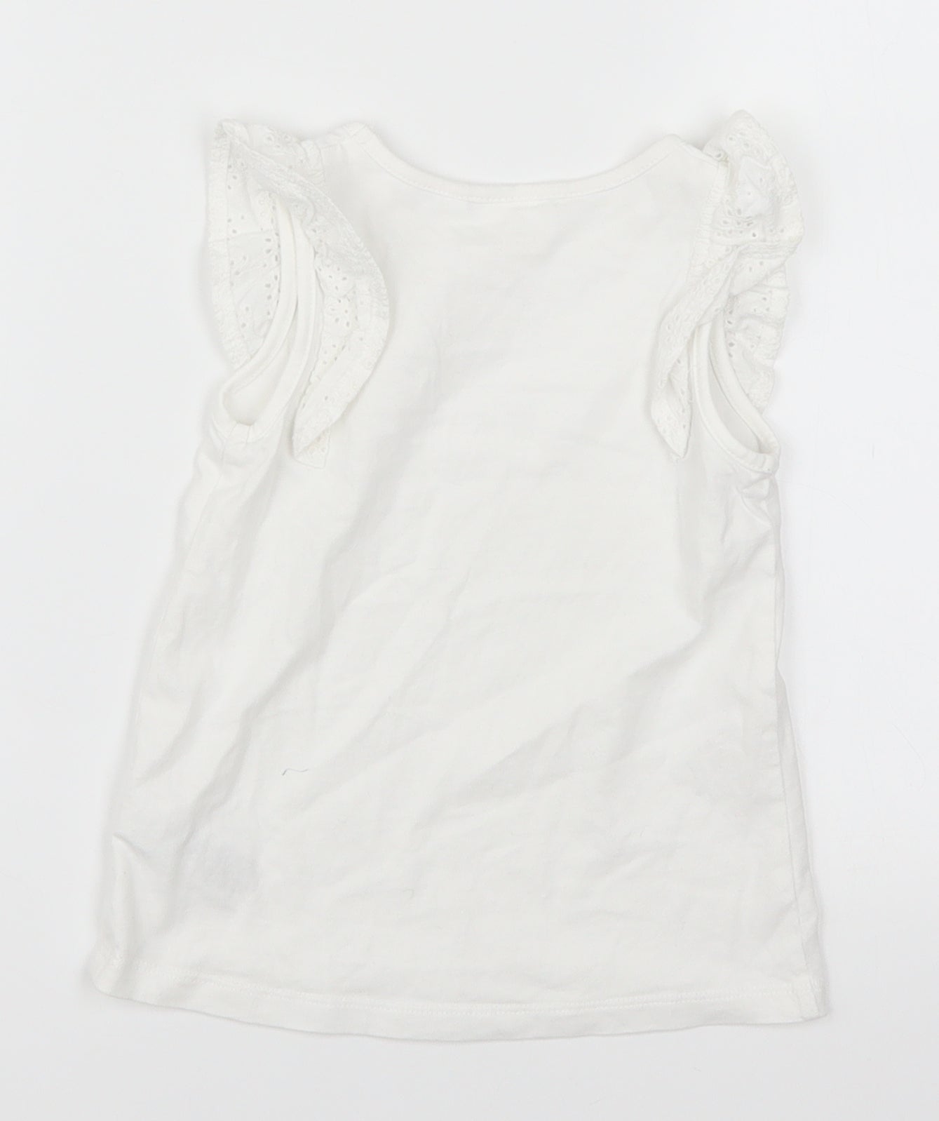 NEXT Girls White   Basic Tank Size 3-4 Years