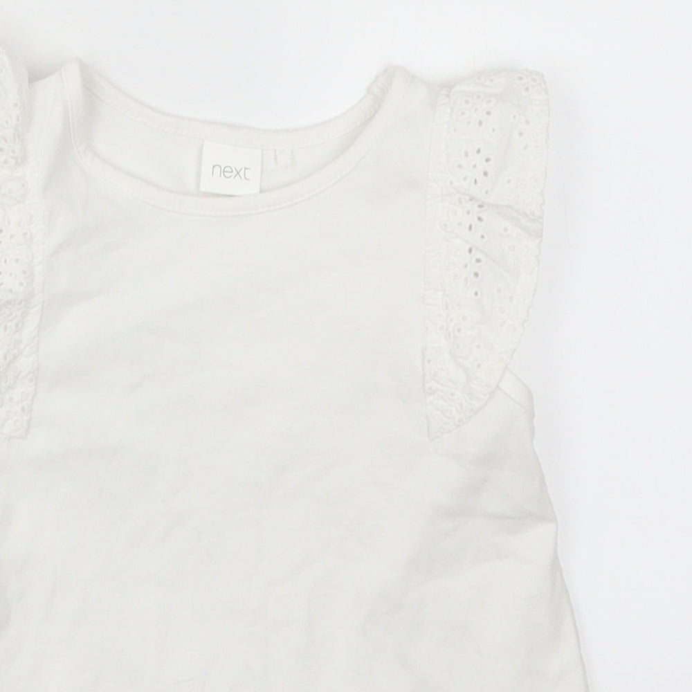 NEXT Girls White   Basic Tank Size 3-4 Years