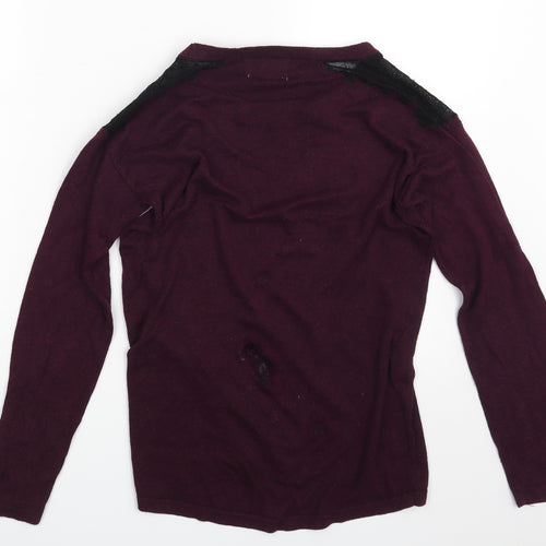 Papaya Womens Purple   Pullover Jumper Size 8