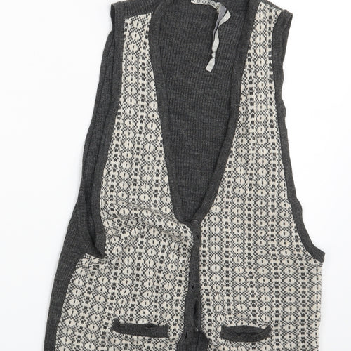 Kookai Womens Grey   3-in-1 Jacket Waistcoat One Size