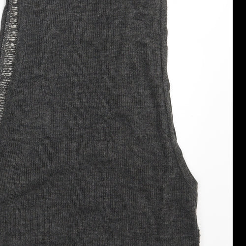 Kookai Womens Grey   3-in-1 Jacket Waistcoat One Size