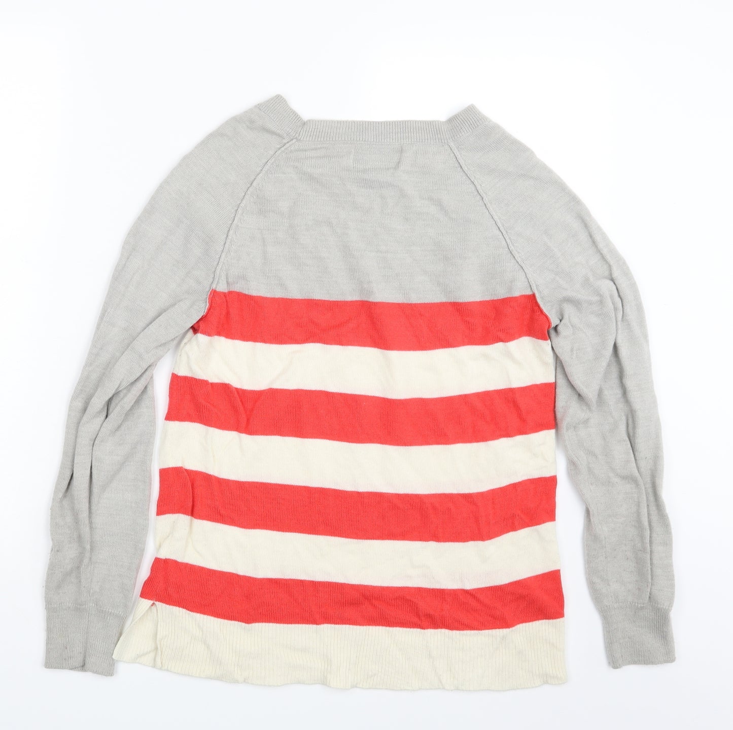 Papaya Womens Multicoloured Striped  Pullover Sweatshirt Size 10