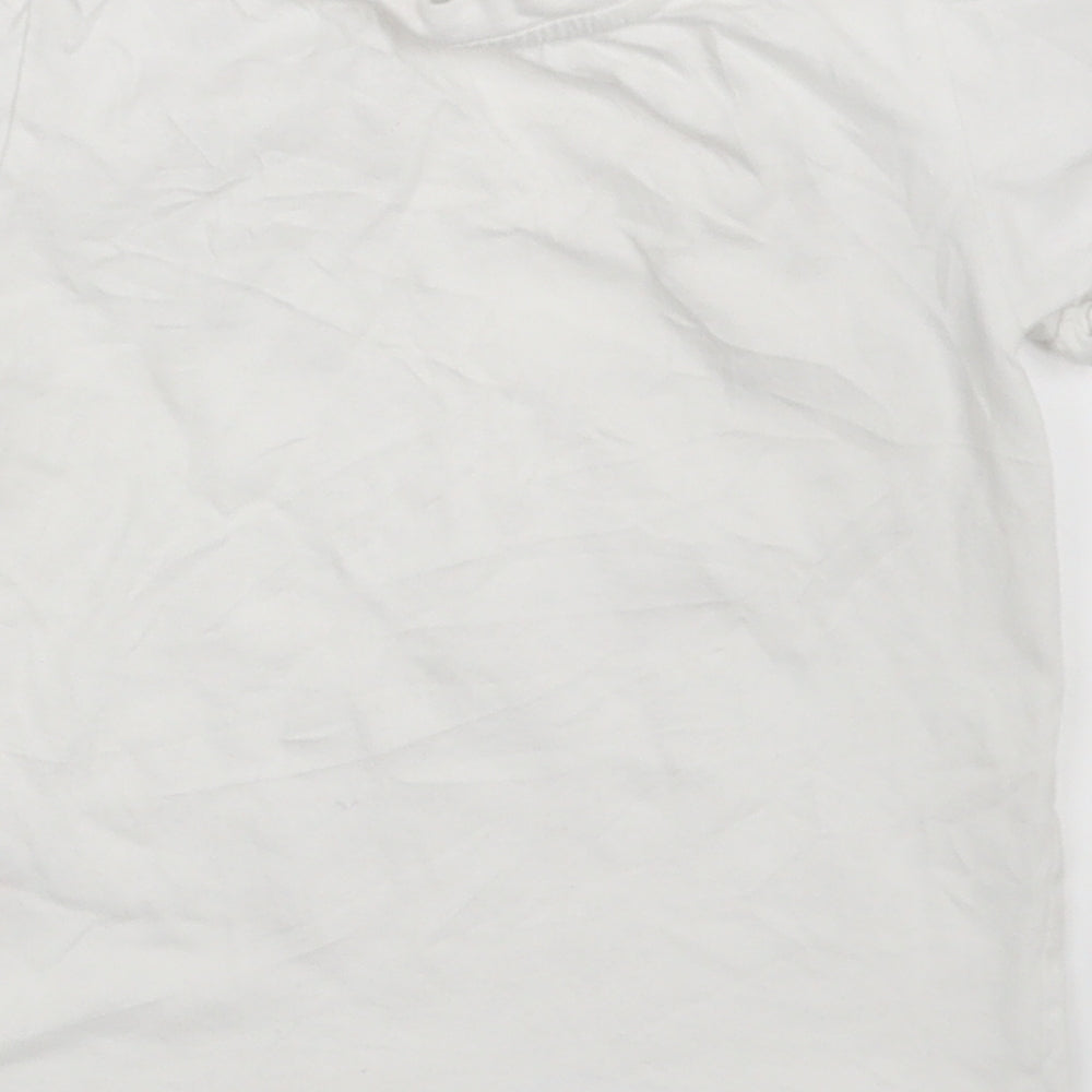 River Island Girls White   Pullover T-Shirt Size 18-24 Months