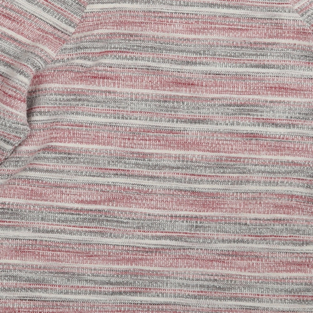 Oasis Womens Pink Striped  Pullover Jumper Size M