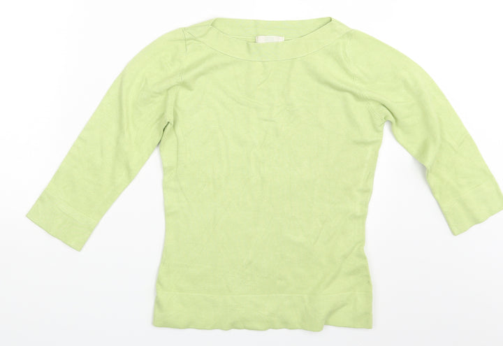 M&S Womens Green Pullover Sweatshirt Size 12