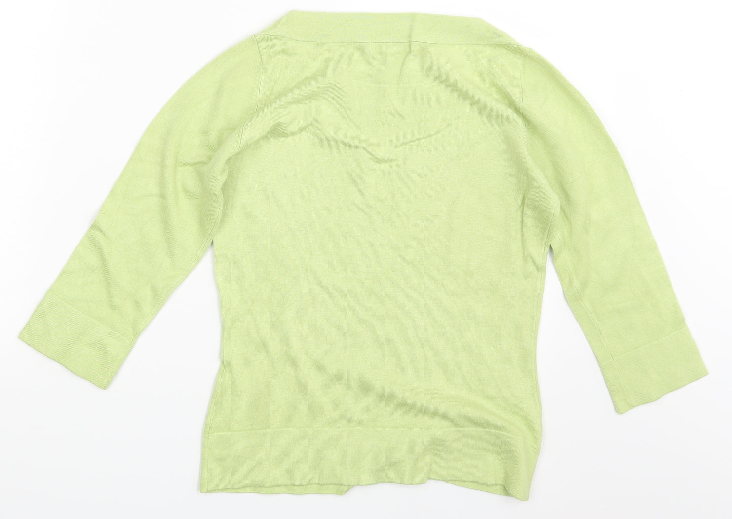 M&S Womens Green   Pullover Sweatshirt Size 12