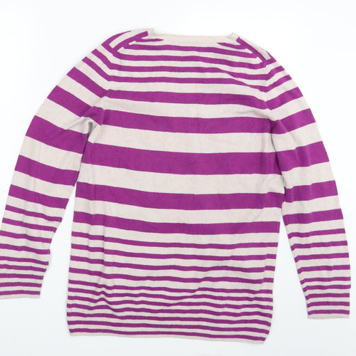 Preworn Womens Multicoloured Striped  Pullover Jumper One Size