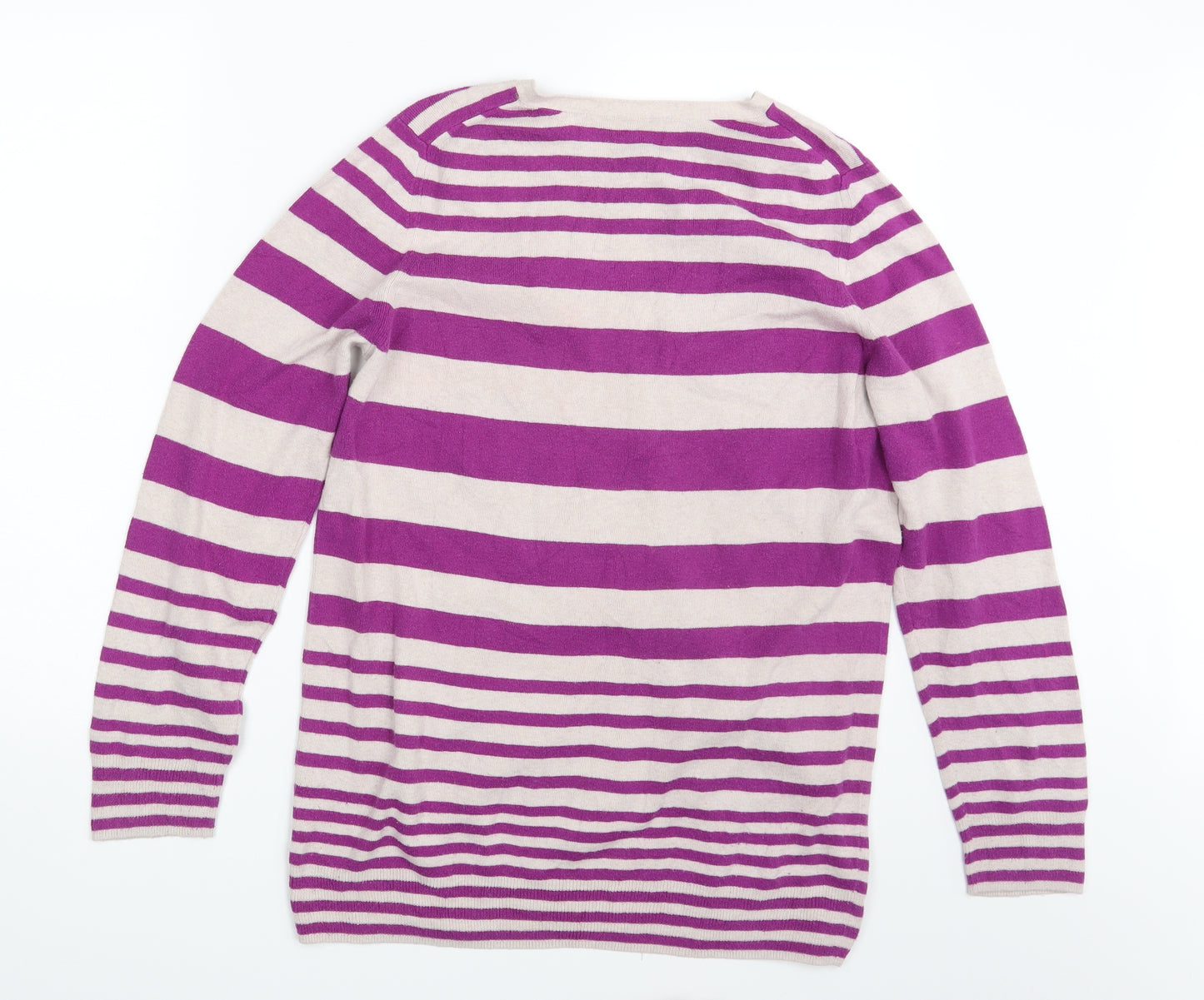 Preworn Womens Multicoloured Striped  Pullover Jumper One Size