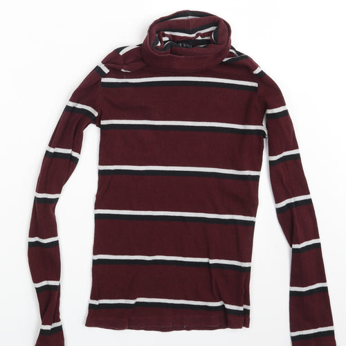 Brave Soul Womens Multicoloured Striped  Pullover Jumper Size M