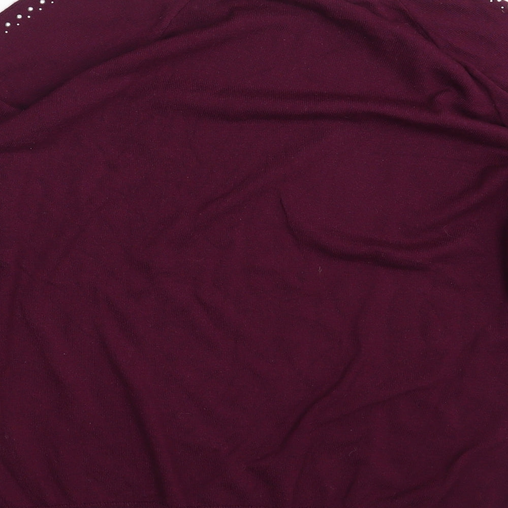 Wallis Womens Purple   Pullover Sweatshirt Size M