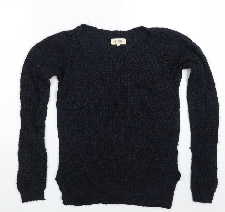 New Look Womens Blue   Pullover Jumper Size S