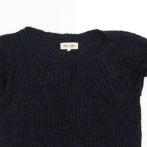 New Look Womens Blue   Pullover Jumper Size S