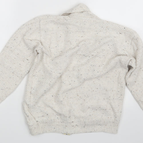 Blush Womens Ivory   Full Zip Jumper One Size